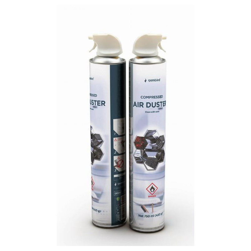 COMPRESSED AIR DUSTER 750ML / CK-CAD-FL750-01 GEMBIRD