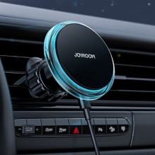 Automobilinis laikiklis Joyroom 'JR-ZS291' sidabrinis (15W / Magsafe Compatible) (magnetinis / grotelėms)