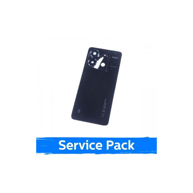 Back cover for Xiaomi Poco X6 5G / Black / (Service Pack)