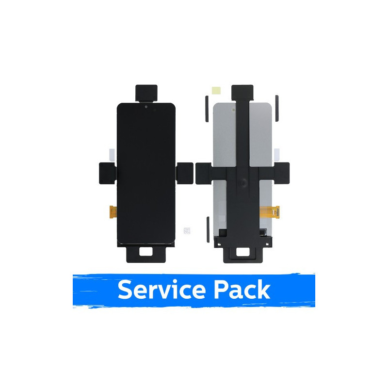 Ekranas skirtas Samsung F711 Z Flip3 (INNER) juodas (Service Pack) (NF version)