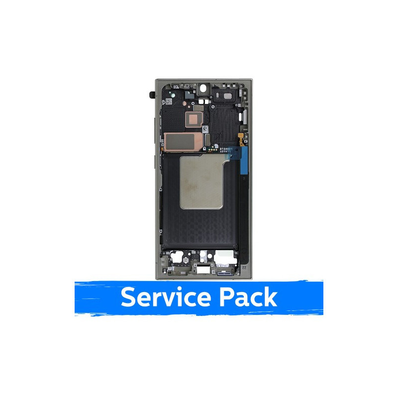 Ekrano rėmas / vidinis korpusas skirtas Samsung S928 S24 Ultra / Titanium Grey / (Service Pack)