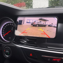 Kamera cofania parkowania bezprzewodowa WIFI w ramce tablicy AMIO-03539