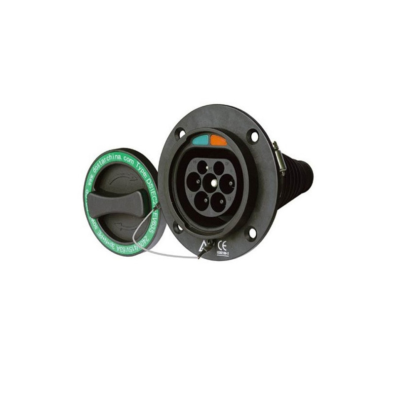 Electric vehicle socket Duosida Type 2 (Male), 32A, 3-phase