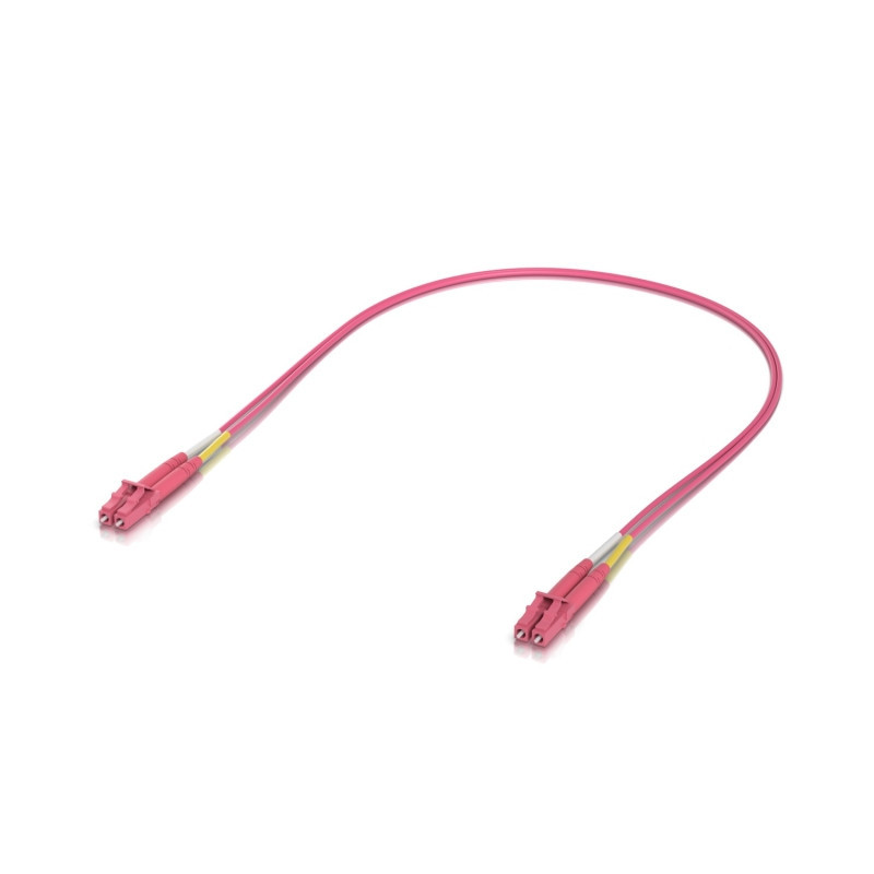 UBIQUITI OM4 Duplex LC UPC Fiber Patch Cable, 0.5 meter