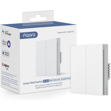 AQARA Smart Home Wall Switch H1, With Neutral, Double Rocker AQARA Smart Home Wall Switch H1, With Neutral, Double Rocker