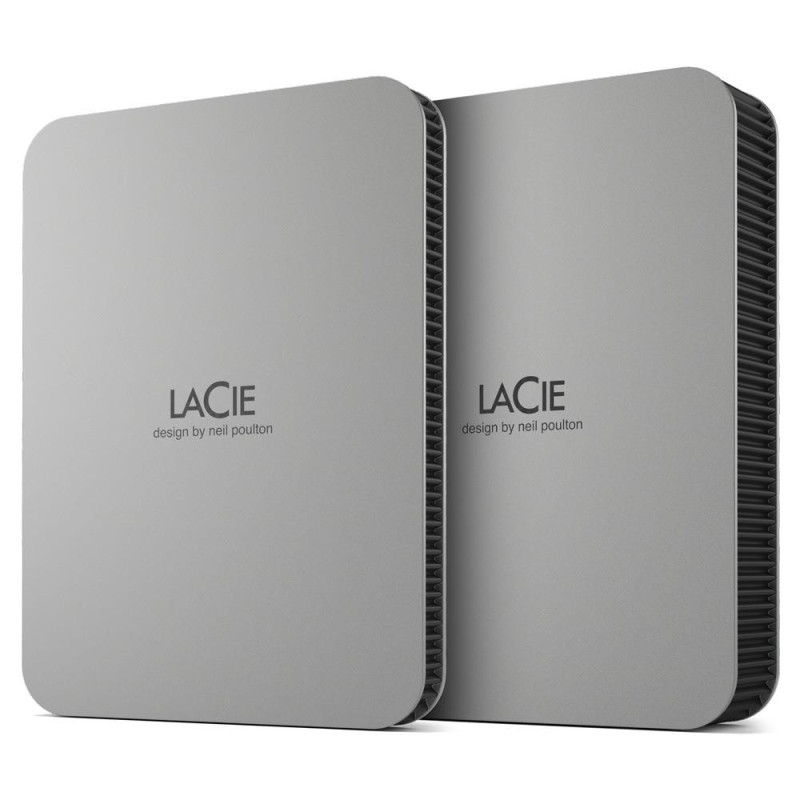 Išorinis HDD, LACIE, mobilusis diskas, 1TB, USB-C, sidabrinė, STLP1000400