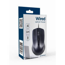 MOUSE USB OPTICAL / BLACK MUS-4B-01 GEMBIRD