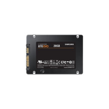 SSD, SAMSUNG, 870 EVO, 250GB, SATA, MLC, Rašymo greitis 530 MB/s, Skaitymo greitis 560 MB/s, 2,5', TBW 150 TB, MTBF 1500