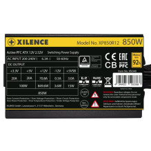 Power Supply, XILENCE, 850 Watts, Efficiency 80 PLUS GOLD, PFC Active, XN340