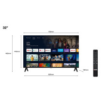 Televizorius, TCL, 32 colių, Smart / HD, 1366x768, belaidis LAN, Android TV, 32S5400A