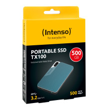 External SSD, INTENSO, TX100, 500GB, USB-C, 3826450