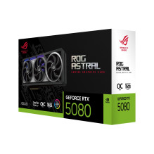 Vaizdo plokštė, ASUS, NVIDIA GeForce RTX 5080, 16 GB, GDDR7, 256 bitai, PCIE 5.0 16x, trijų lizdų ventiliatorius, 2xHDMI