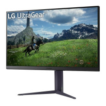 LCD Monitor, LG, 31.5", Panel IPS, 2560x1440, 16:9, 180Hz, 1 ms, Pivot, Height adjustable, Tilt, Colour Black, 32GS