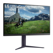 LCD Monitor, LG, 31.5", Panel IPS, 2560x1440, 16:9, 180Hz, 1 ms, Pivot, Height adjustable, Tilt, Colour Black, 32GS
