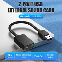 Garso plokštė USB 2 prievadų / 0,15 m CDYB0 VENTION Garso plokštė USB 2 prievadų / 0,15 m CDYB0 VENTION