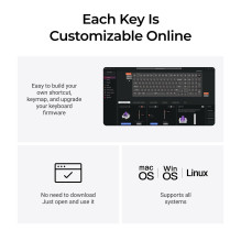 KEYBOARD WRL Q5 HE RGB / SHELL WHITE Q5H-P1 KEYCHRON