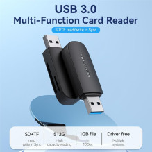 ATMINTIES SKAITYTUVAS USB3.0 / SD / TF CLGB0 VENTION
