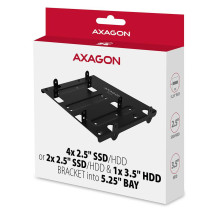 SSD ACC BRACKET 2.5" / 3.5" TO / 5.25" RHD-435 AXAGON