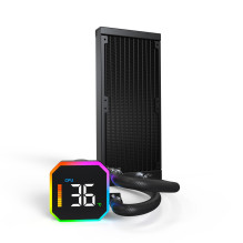 CPU aušintuvas su daugializdžiu lizdu, juodas / „Hyperflow Digital 240“ MONTECH