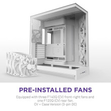 Case, NZXT, ATX / micro ATX / Mini-ITX / EATX, White, Midi Tower, PC, CM-H92FW-01