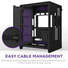 Case, NZXT, ATX / micro ATX / Mini-ITX / EATX, Black, Midi Tower, PC, CM-H92FB-R1