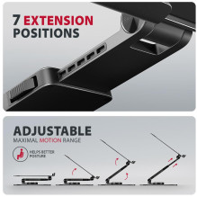 NB ACC STAND 10-17" ROTATING / ALUMINUM STND-LRB AXAGON NB ACC STAND 10-17" ROTATING / ALUMINUM STND-LRB AXAGON