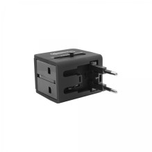 Sbox TA-23 universalus kelioninis adapteris su dvigubu USB įkrovikliu