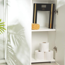 Salter SA00550BGCFAS Glass Analyser Bathroom Scale Black / Gold