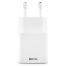 Hama 00201991 greitasis įkroviklis 1x USB-C 1x USB-A, mini įkroviklis, PD, 20W, baltas