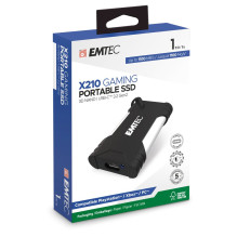 Nešiojamas „Emtec SSD 3.2Gen2 X210 Gaming 1TB“ diskas