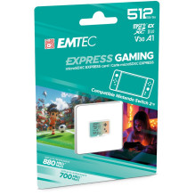 „Emtec SDXC 512GB Express Gaming UHS-I V30 A1“ atmintis