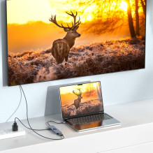 Hawk HW-HUB601 6in1 adapteris USB-C