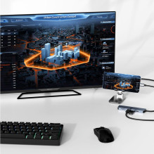 Hawk HW-HUB601 6in1 adapteris USB-C
