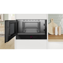 Bosch Serie 8 BER7321B1 microwave Black Solo microwave Built-in 21 L 900 W