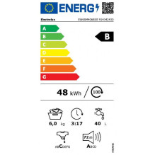 38 cm gylio juodos spalvos skalbyklė Electrolux EW6SM406BXE