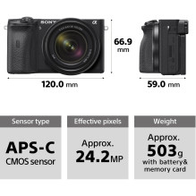 Sony A6600 + 18-135mm OSS (Black) , (ILCE-6600M / B) , (α6600) , (Alpha 6600)