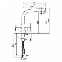 Water faucet Plados-Telma FLO65 09 Chrome