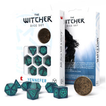 The Witcher Yennefer Dice Set Dark Blue and Turquoise