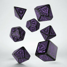 Call Of Cthulhu Orient Express Dice Set Black And Purple