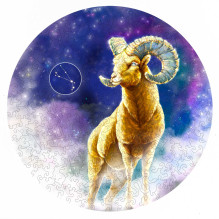Fantasy Puzzles Aries (Zodiac Signs) Wooden Puzzle (200 pieces)