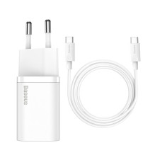 Pakrovėjas - BASEUS TZCCSUP-L02 25W Greito Įkrovimo USB-C Laidas 100-240V
