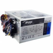 Maitinimo Blokas - Akyga 420 W 20+4 Pin ATX Pilkas Maitinimo Blokas - Akyga 420 W 20+4 Pin ATX Pilkas
