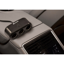Automobilių Priedai - Vakoss TP-3263CK Cigarette Lighter Splitter Black