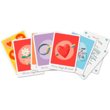 Tarot Kortų Rinkinys - Les Amours de Marlo Kortos 55 Oracle Kortos Kompaktiškas Formatas