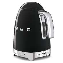 Electric Kettle - SMEG KLF04BLEU 1.7L 7 Temperature Settings 360° Swivel Base Black