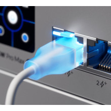 Network Cable - Ubiquiti UACC-Cable-Patch-EL-3M-W Cat6 3m PoE++ Transparent White