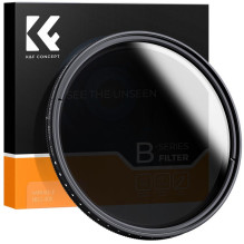 Camera Filter - KF Concept B-Series Fader ND2-400 55mm Adjustable Gray Filter