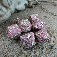 Gaming Dice Set - Dracopolis The Yucatan Featherwing 7 Dice Sand Color