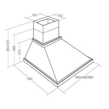 Hood - Akpo WK-4 450 m³ / h cream wood