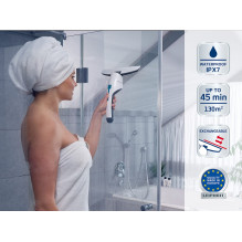 Window Cleaner - Leifheit 51035 Cordless 130 m², 45 min working time, 500 g Black, Blue, White